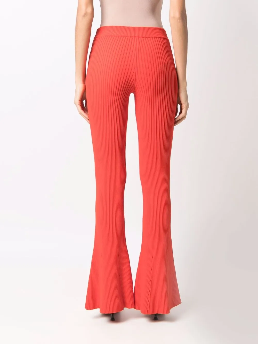 фото Olenich расклешенные брюки в рубчик