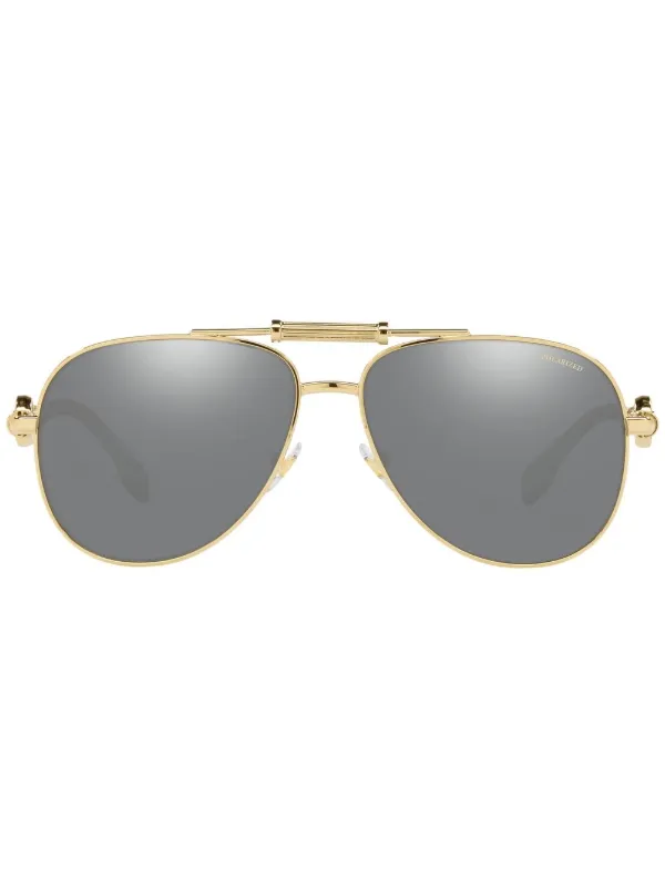 Versace Eyewear VE2236 pilot frame Sunglasses Gold FARFETCH CA