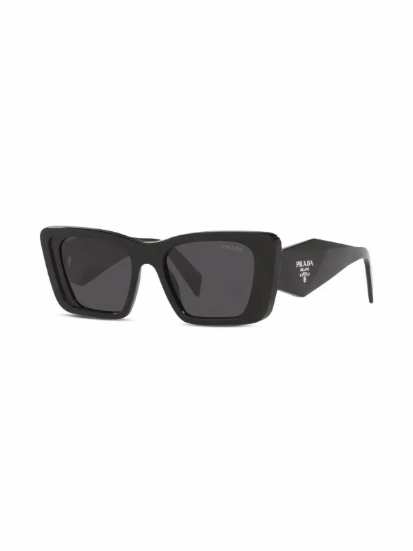 Prada sunglasses black and white hot sale