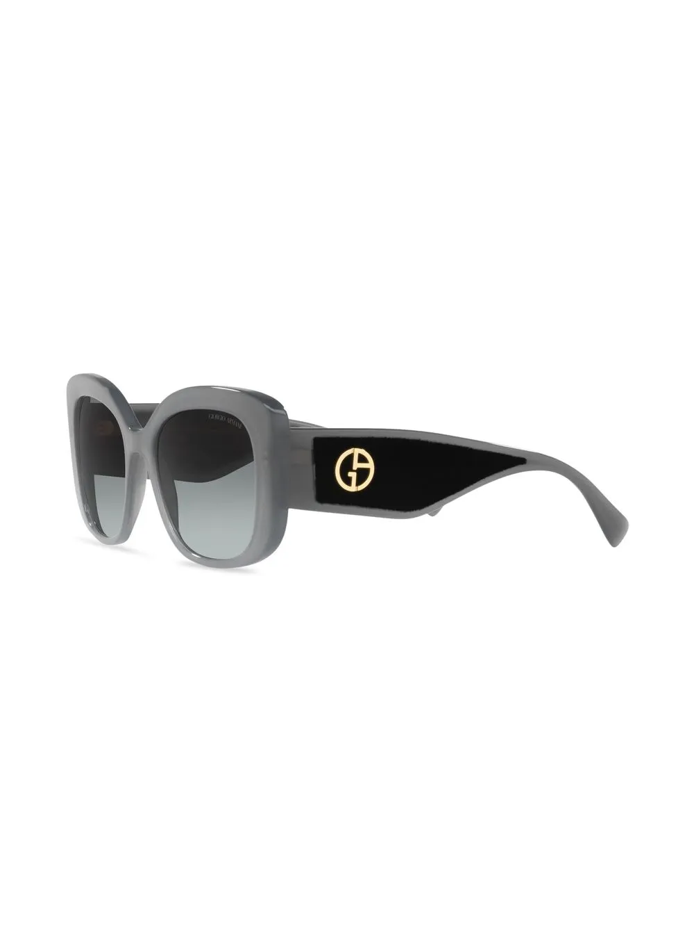 Giorgio Armani AR8150 zonnebril met vierkant montuur Zwart