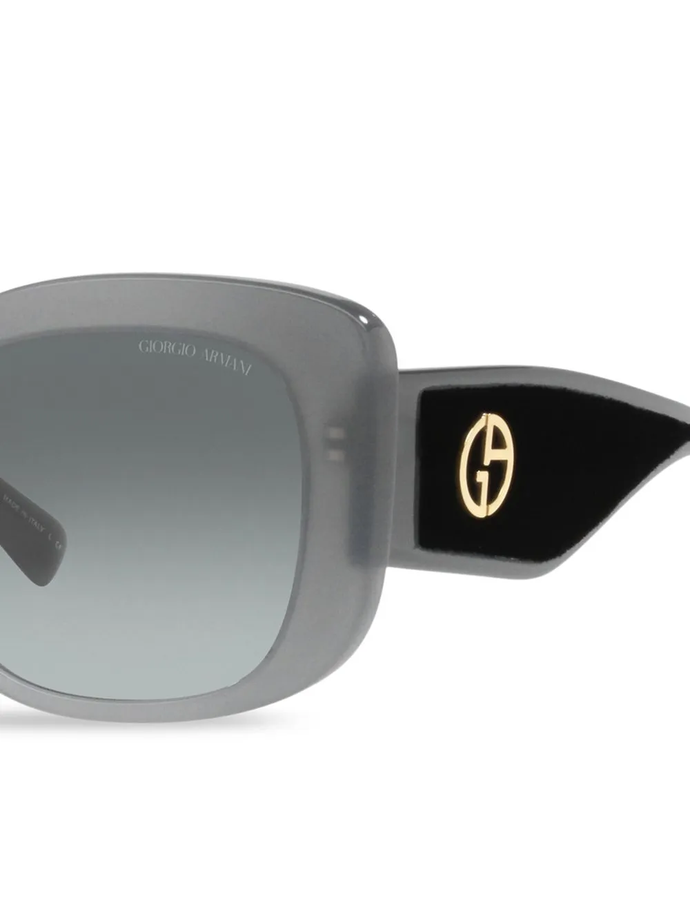 Giorgio Armani AR8150 zonnebril met vierkant montuur Zwart