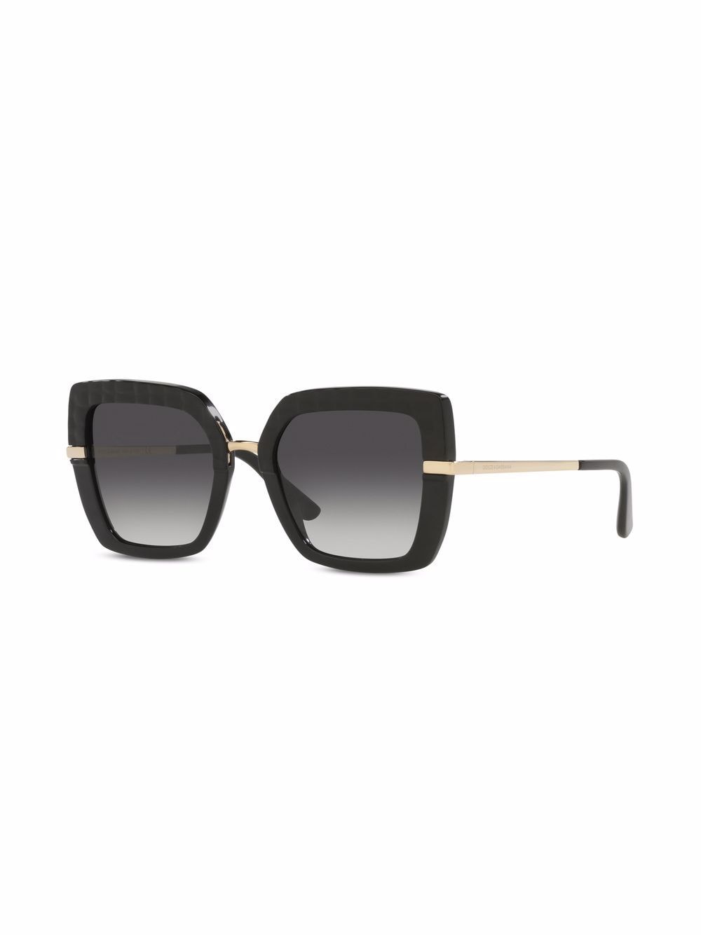 Dolce & Gabbana Eyewear Zonnebril met oversized montuur - Zwart