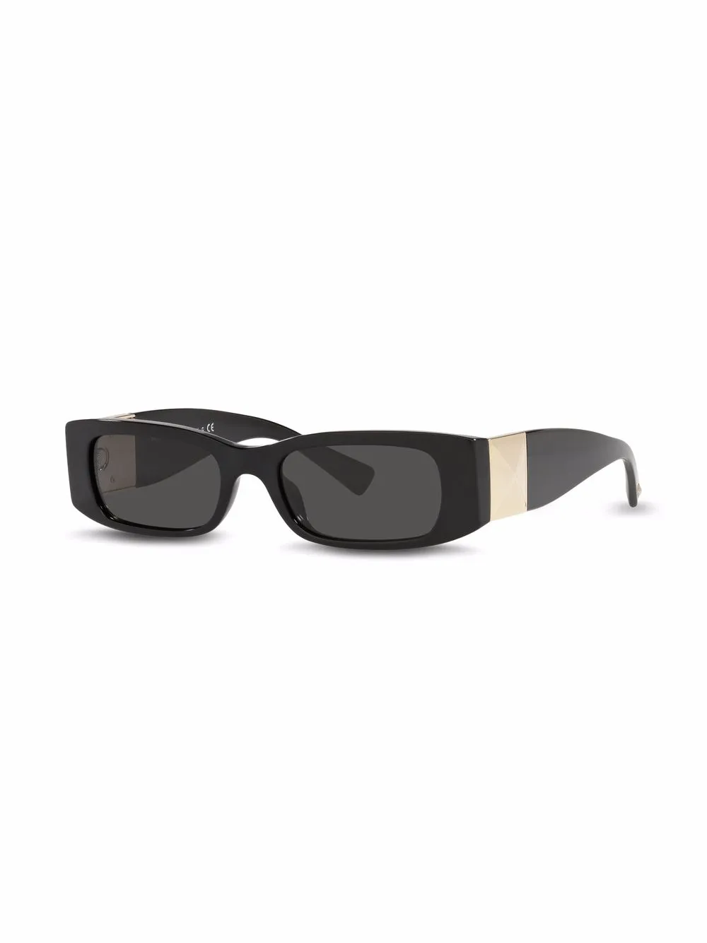  Valentino Garavani Eyewear Roman Stud Square-frame Sunglasses - Black 