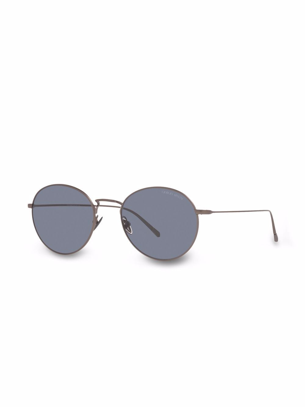 Shop Giorgio Armani Ar6125 Round-frame Sunglasses In Brown