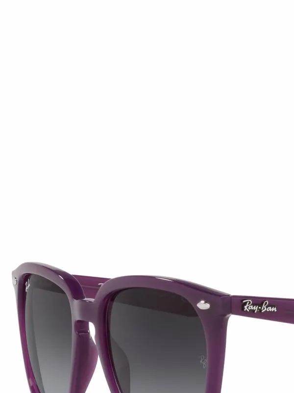 グラデーション紫 スクエアサングラス Ray-Ban スクエアフレーム サングラス | パープル | FARFETCH JP