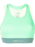 7 DAYS Active colour-block sports bra - Green