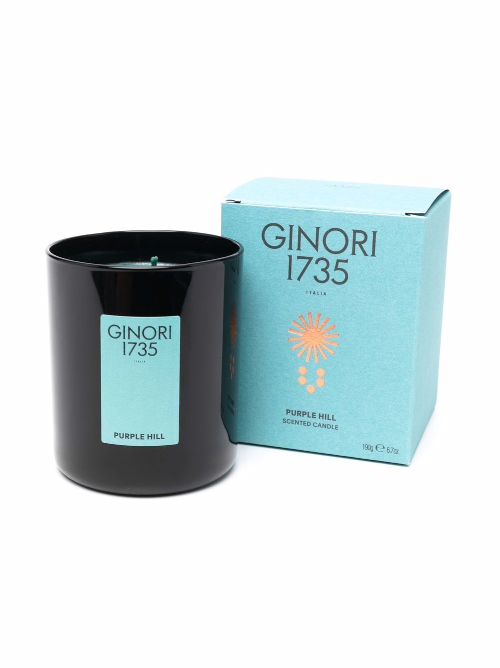 фото Ginori 1735 logo-print glass candle