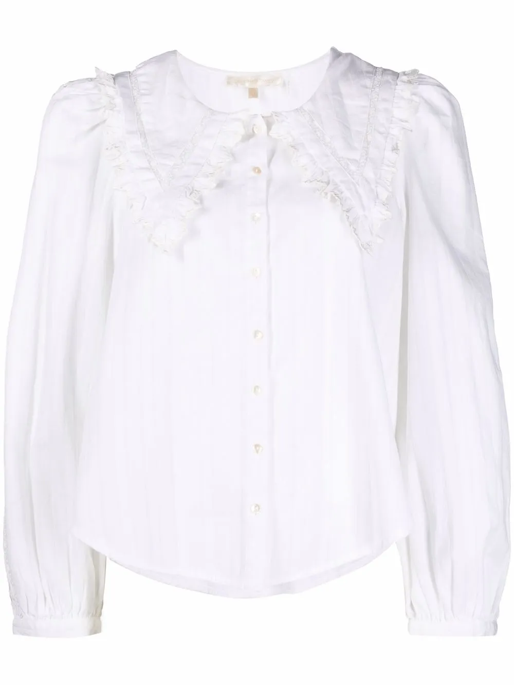 LoveShackFancy блузка с оборками