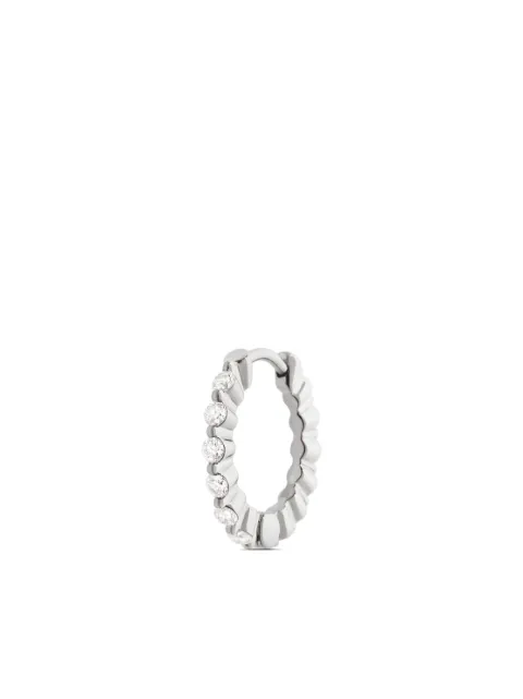 Maria Black 14K white gold True Romance 10 diamond huggie earring