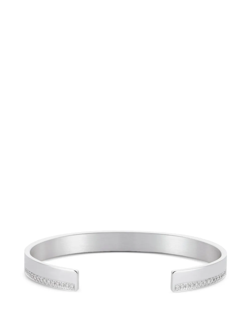Le Gramme Ribbon open bangle | Silver | Image 1