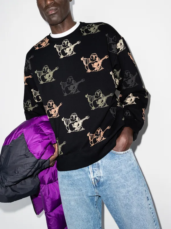 True Religion Buddha-print crew-neck 