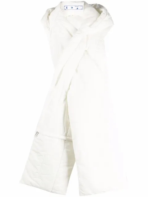Off-White padded-effect scarf