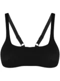 Form and Fold The Crop square-neck bikini top - Black