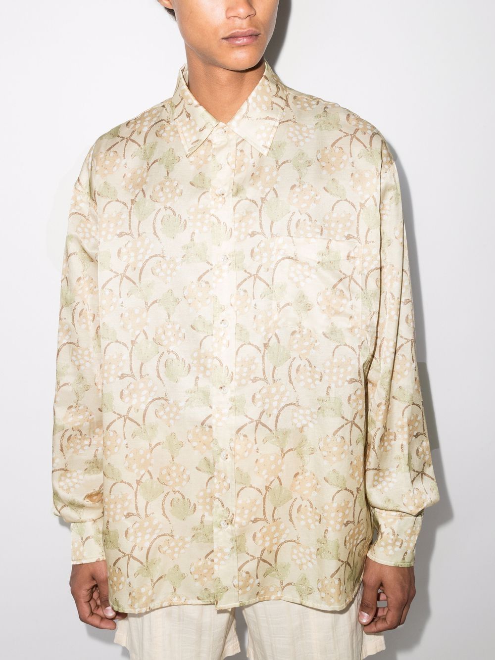 COMMAS Roman Vine-print shirt - Neutrals