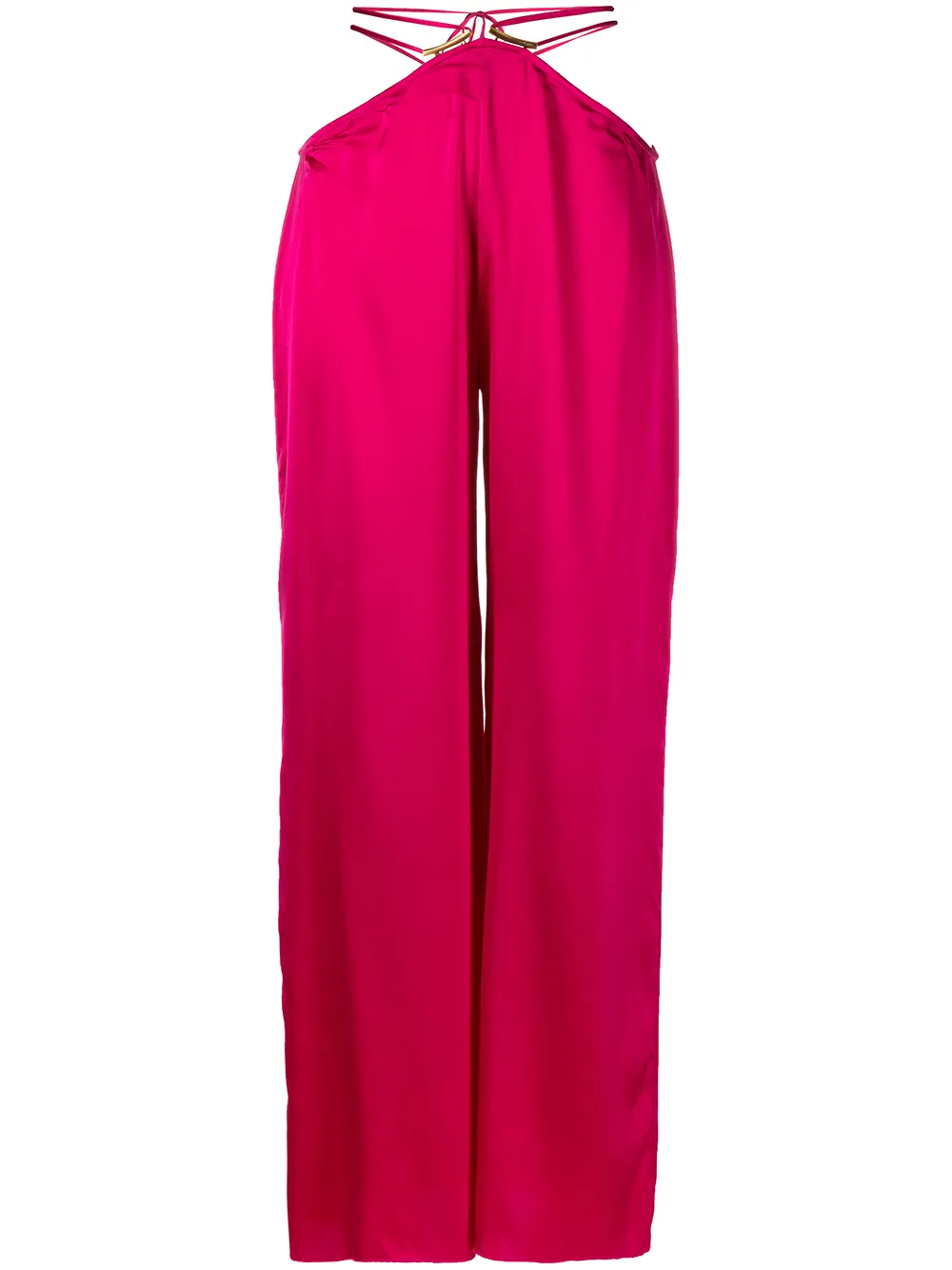 

Cult Gaia Tessa lace-up silk trousers - Pink