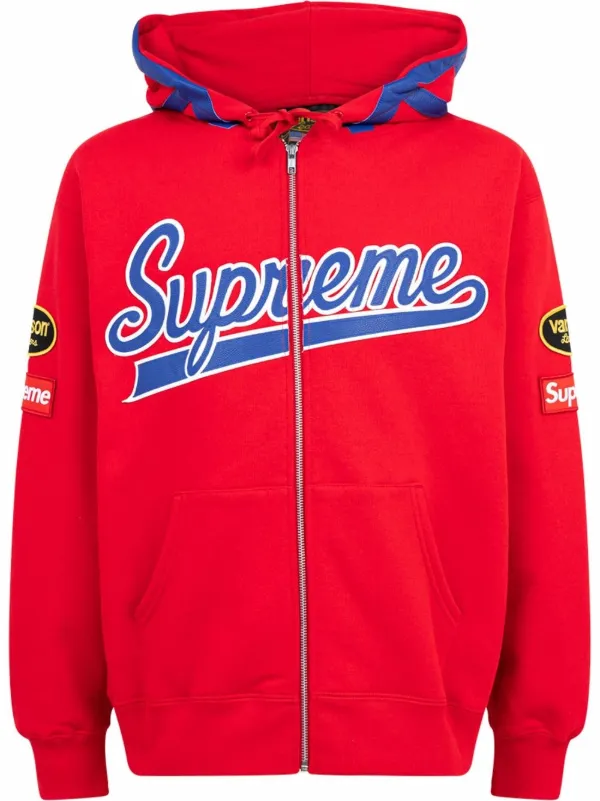 Supreme Vanson Leather Spider Web Zip SS 21 - Medium - Red