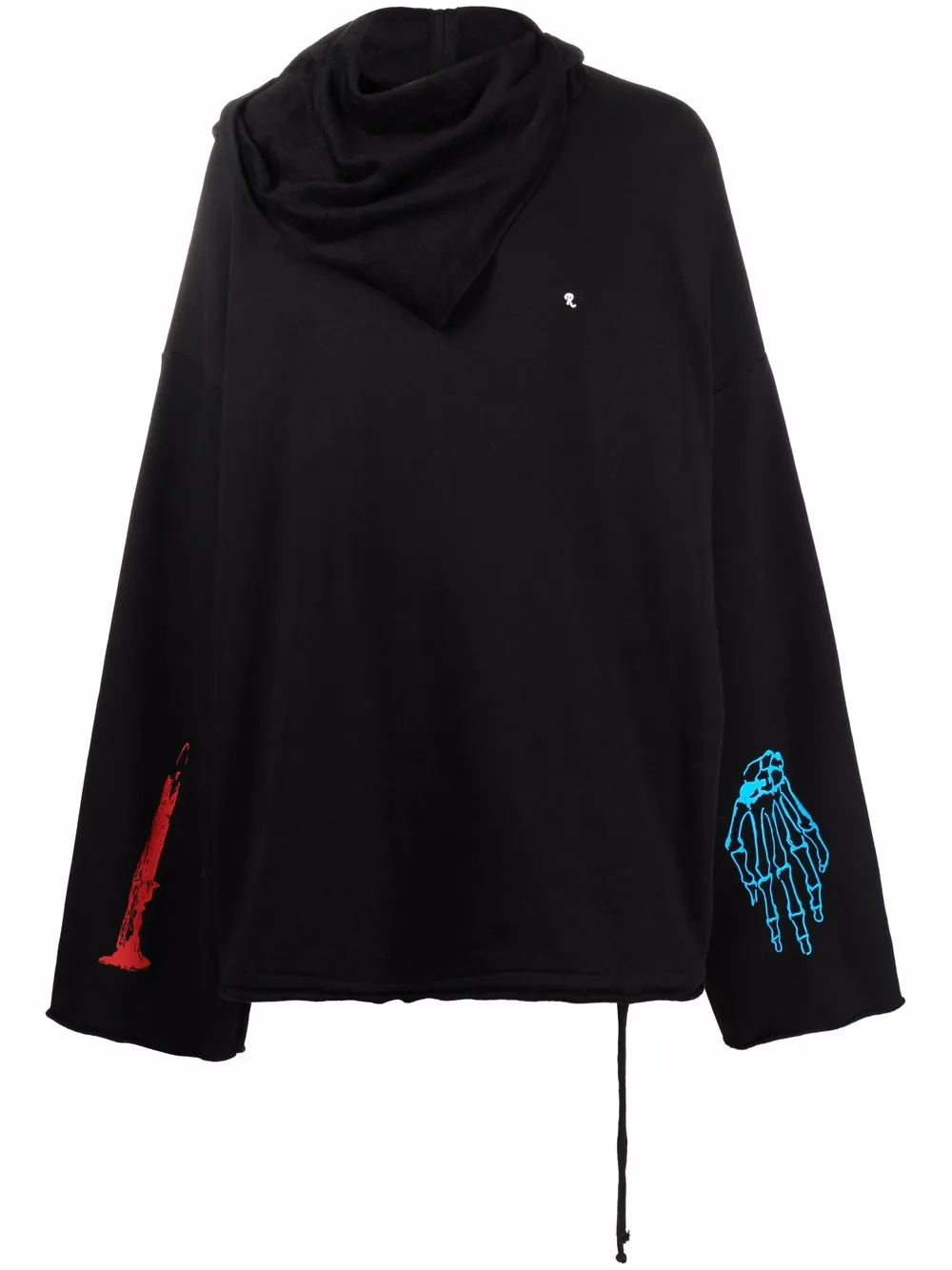 

Raf Simons hoodie con estampado gráfico - Negro