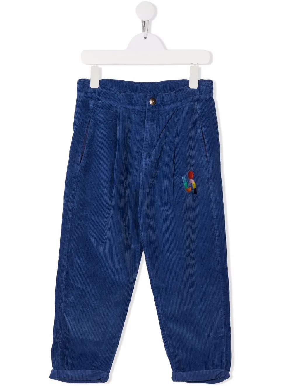 

Bobo Choses corduroy tapered trousers - Blue