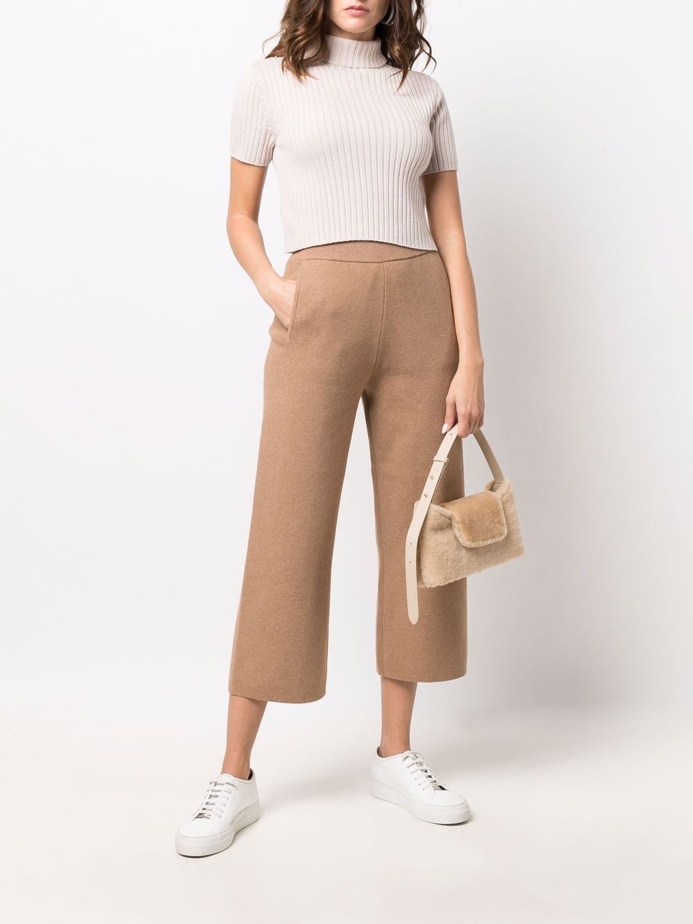 BOSS Cropped broek - Beige