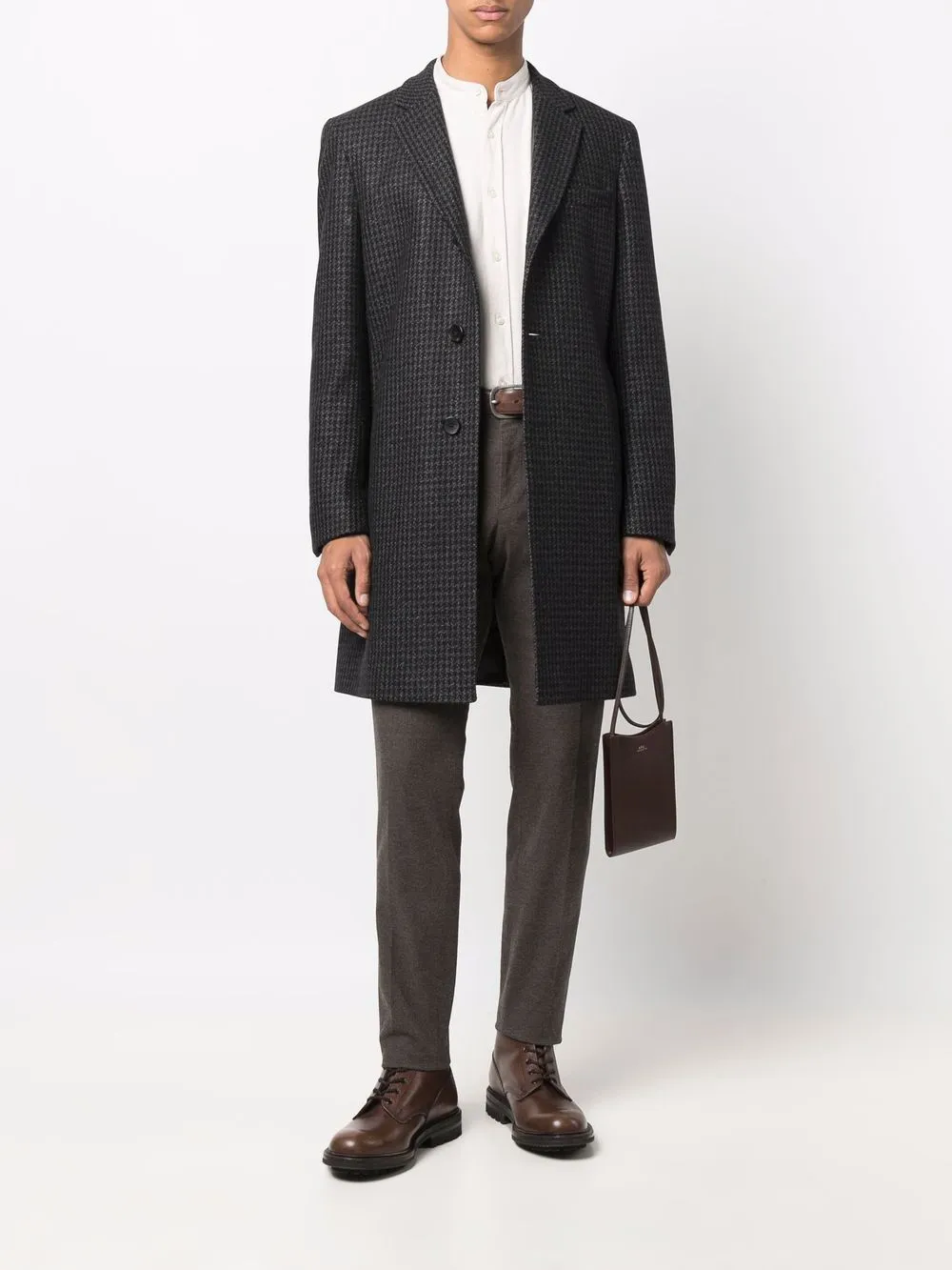 фото Boss узкие брюки чинос средней посадки