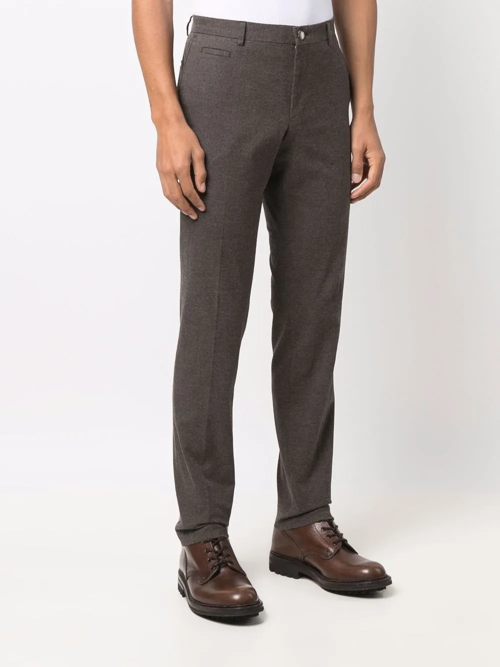 фото Boss узкие брюки чинос средней посадки