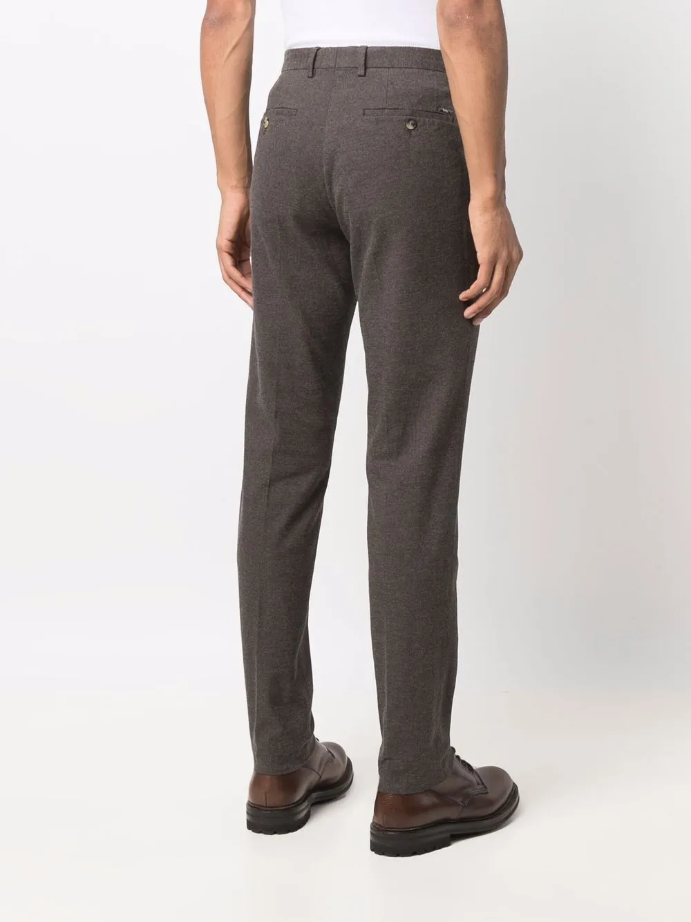 фото Boss узкие брюки чинос средней посадки