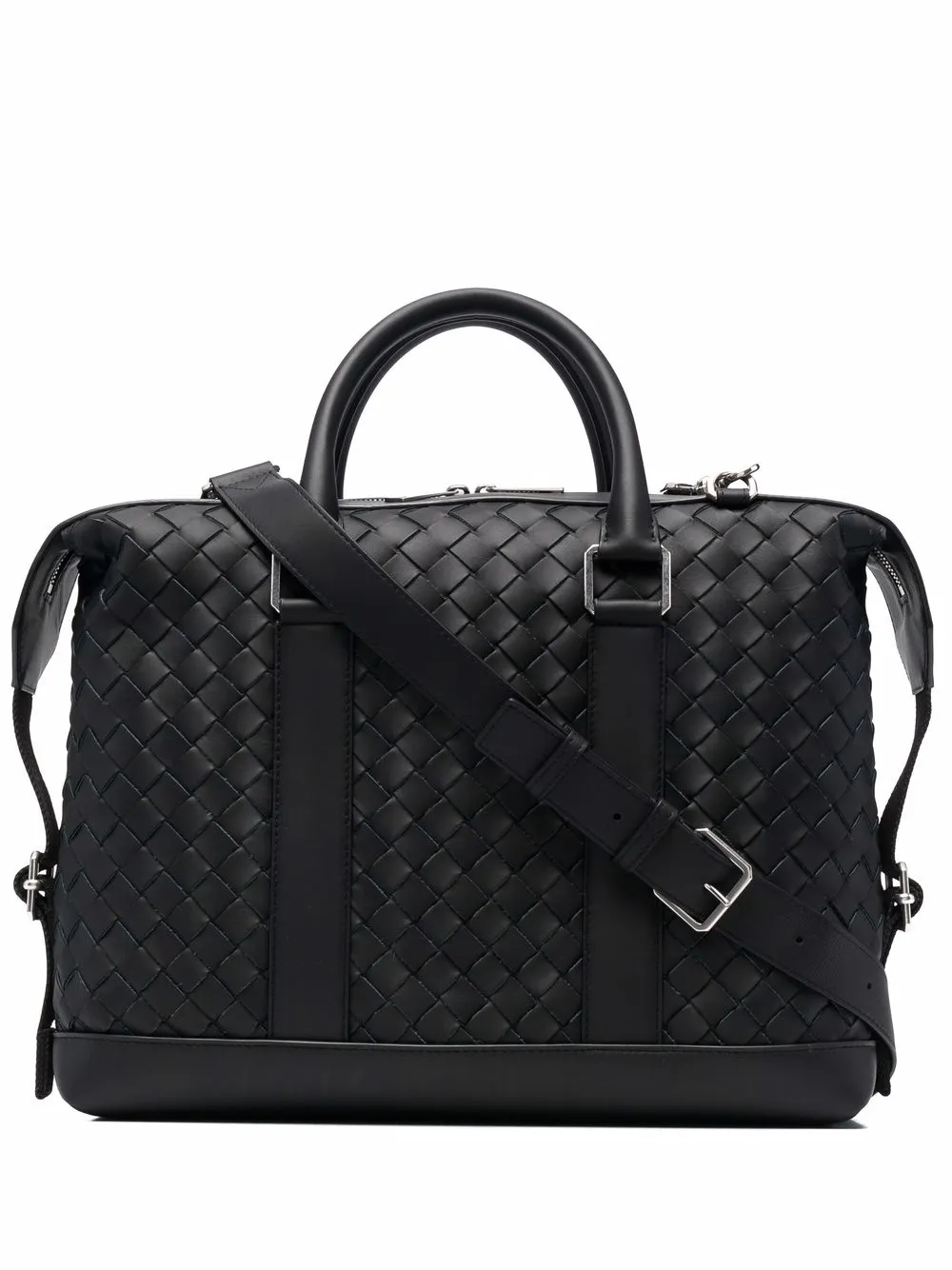 фото Bottega veneta сумка-тоут с плетеной отделкой