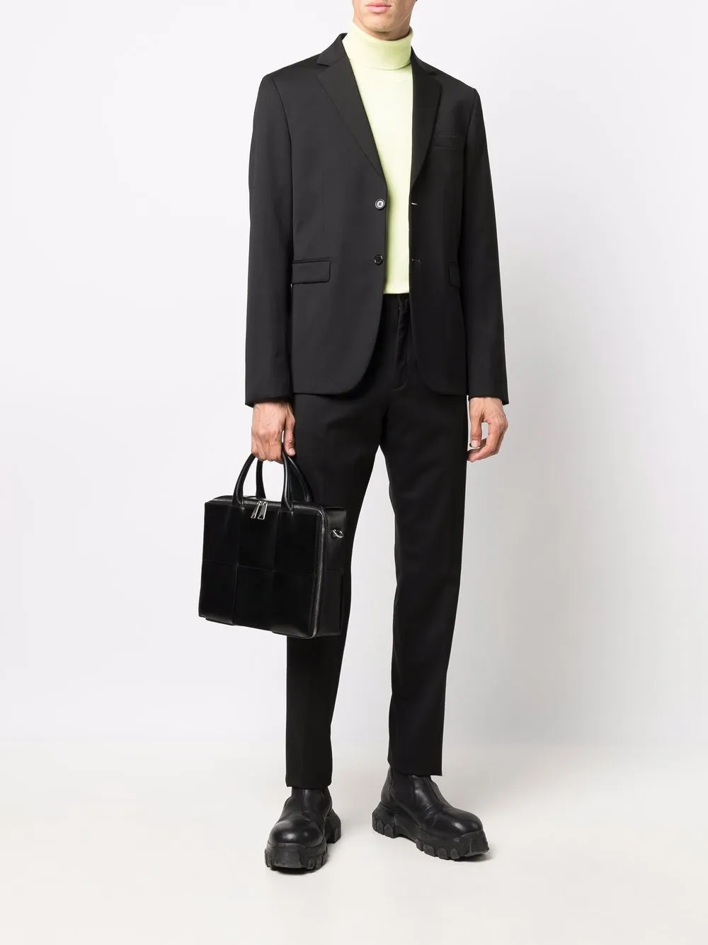 Bottega Veneta Arco leren tas - Zwart