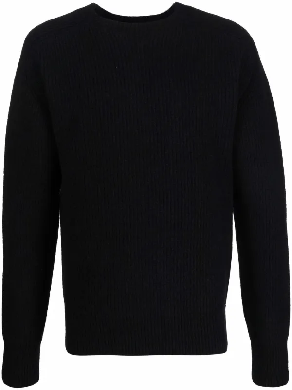 ribbed black sweater