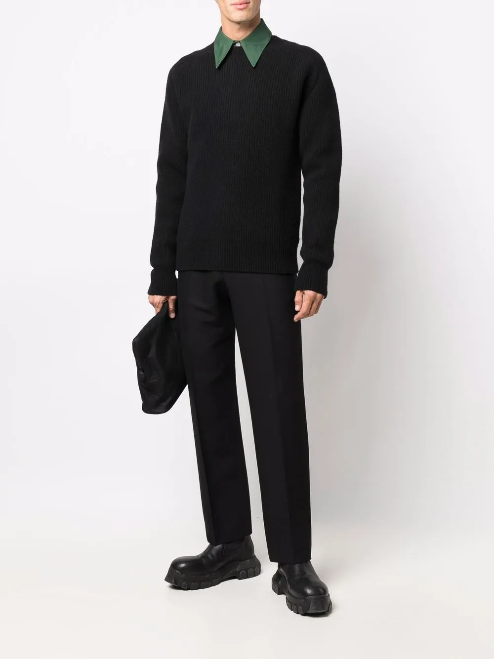 Bottega Veneta Ribgebreide trui - Zwart