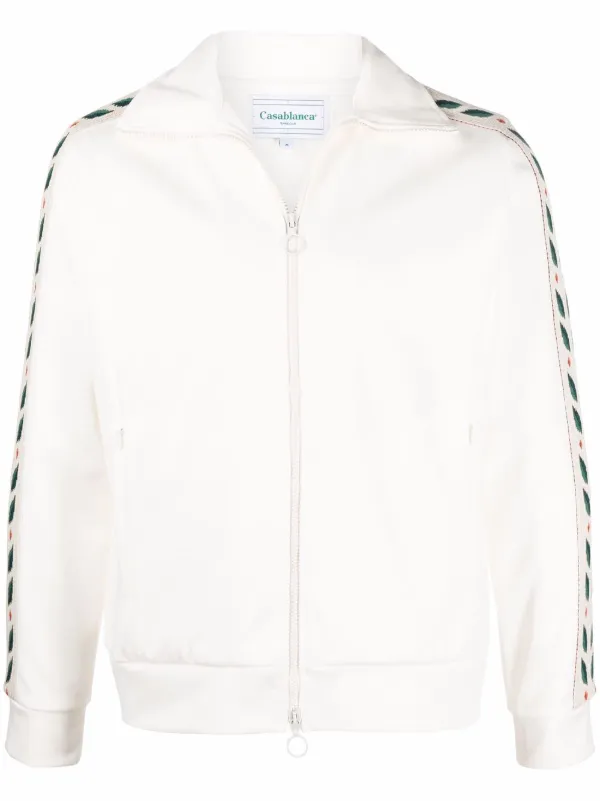Casablanca Leaf Tape Zipped Jacket Farfetch