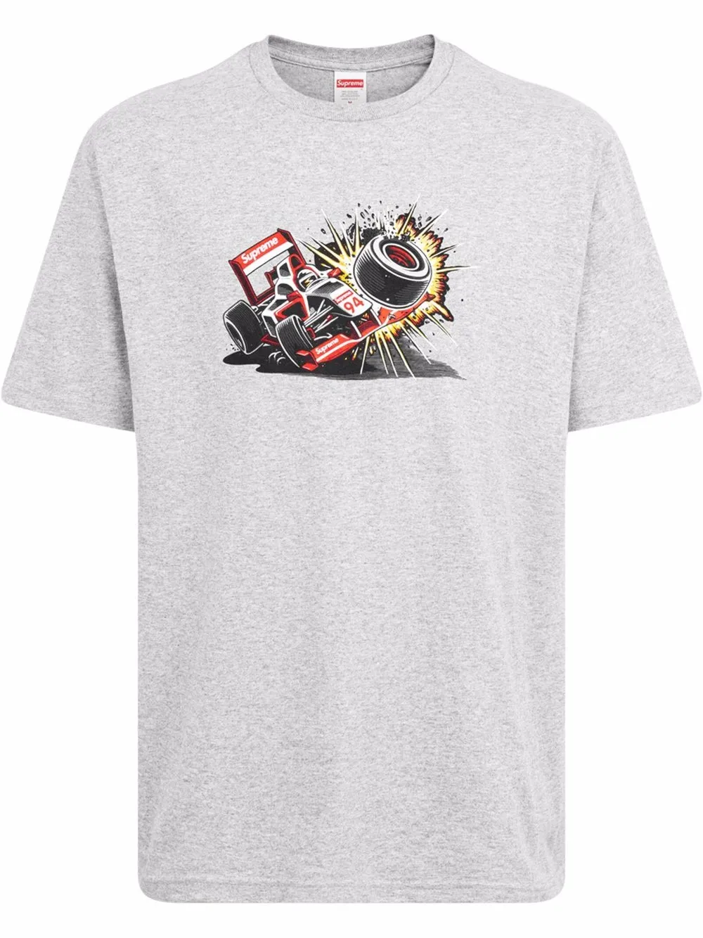 

Supreme playera con motivo gráfico Crash - Gris