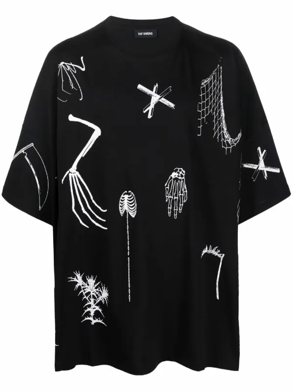 Raf Simons graphic-print Cotton T-shirt 