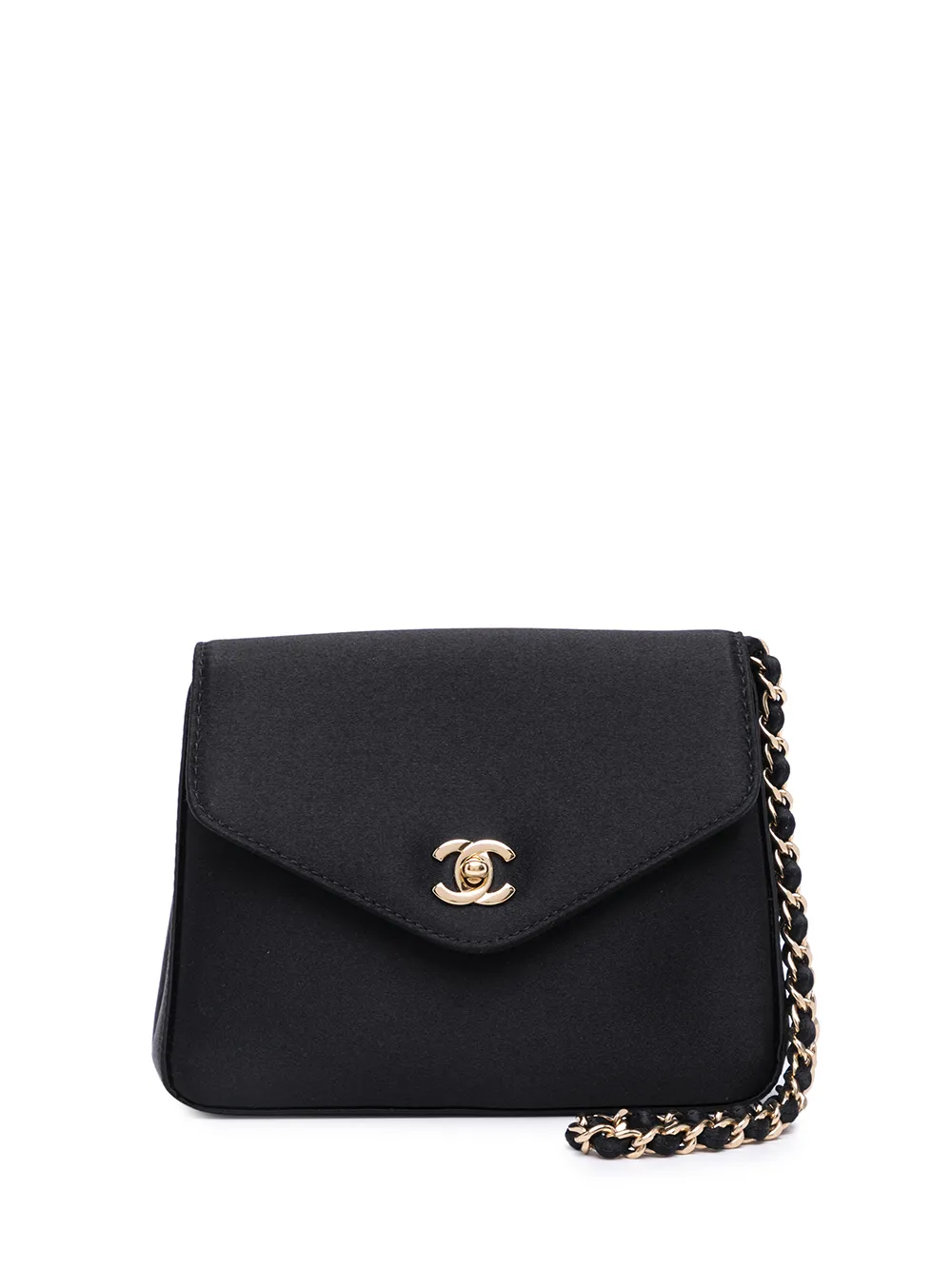 Chanel Pre-Owned bolsa de hombro con cierre giratorio CC 2001 - Negro