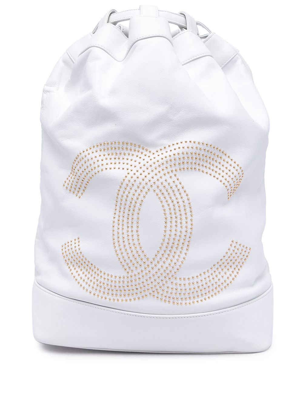 

Chanel Pre-Owned bolsa de hombro con apliques CC 1992 - Blanco