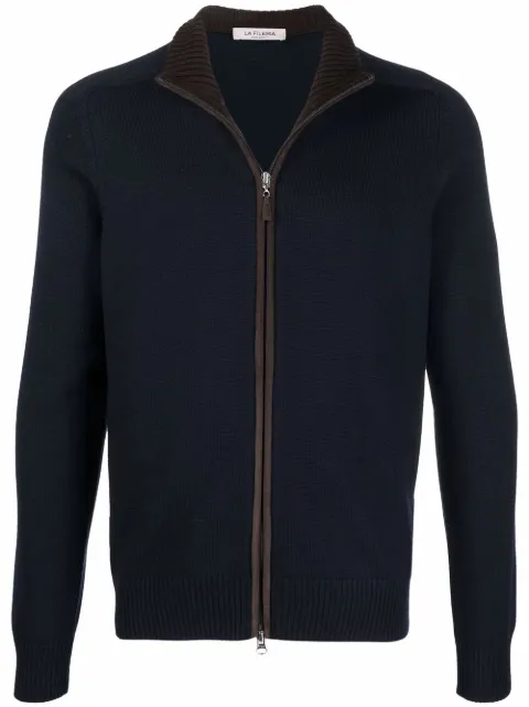 Fileria fine-knit zipped cardigan