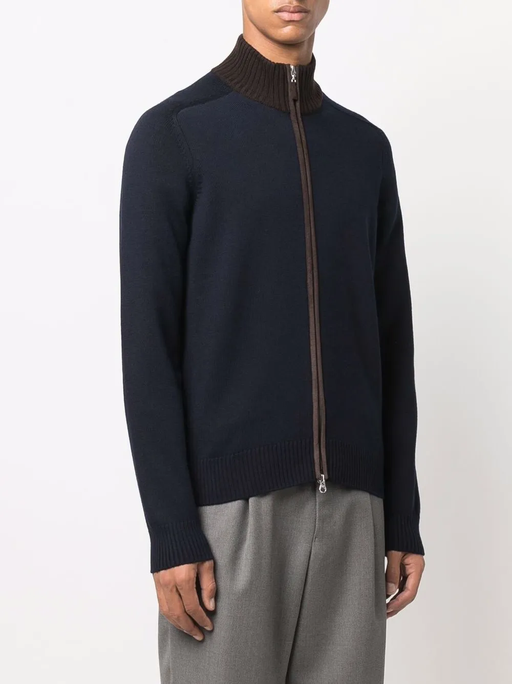  Fileria Cardigan Mit Reißverschluss   Blau 
