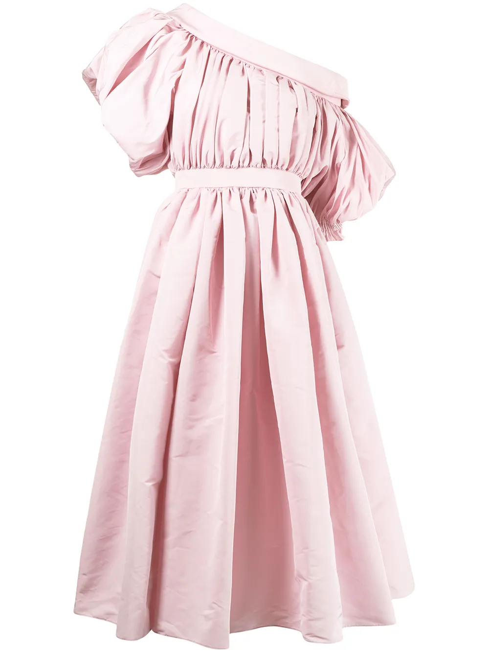 

Alexander McQueen vestido con mangas farol y hombros descubiertos - Rosado