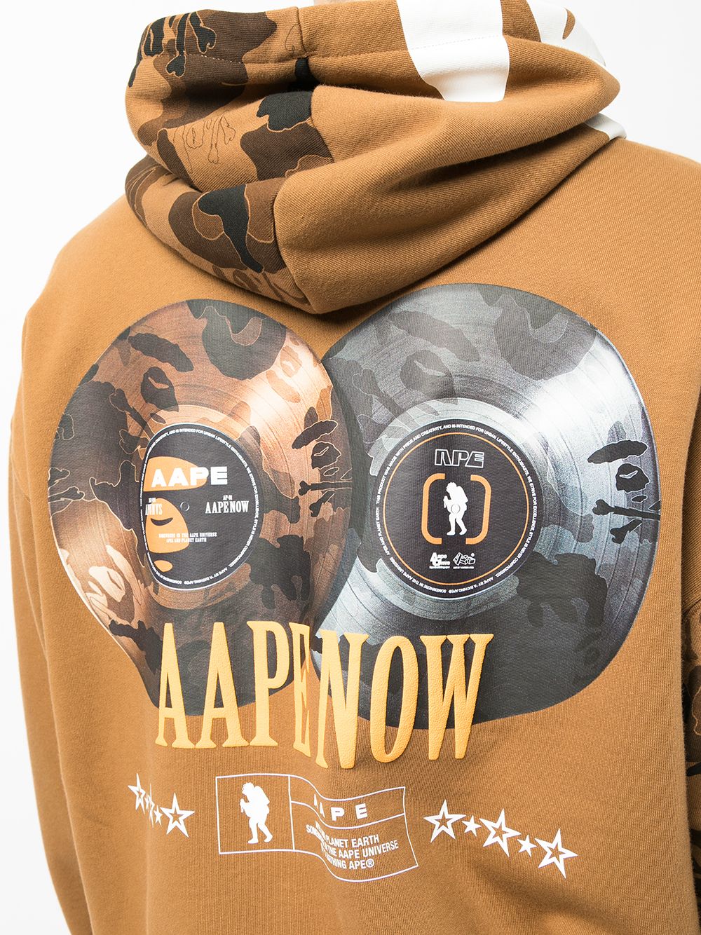 фото Aape by *a bathing ape® худи на молнии с графичным принтом