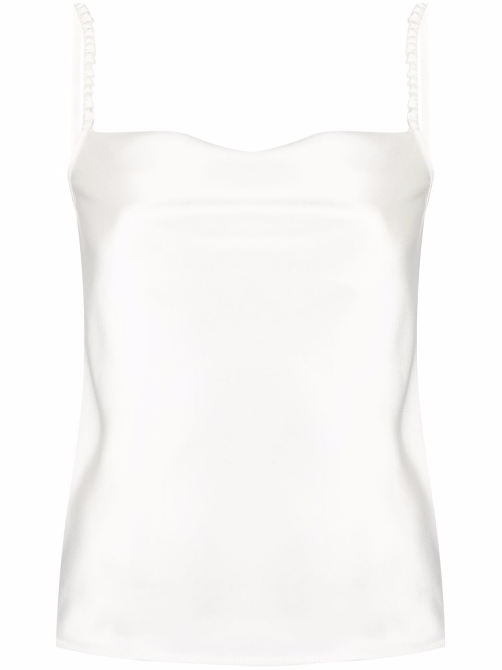 

Blanca Vita slip top con acabado satinado - Blanco