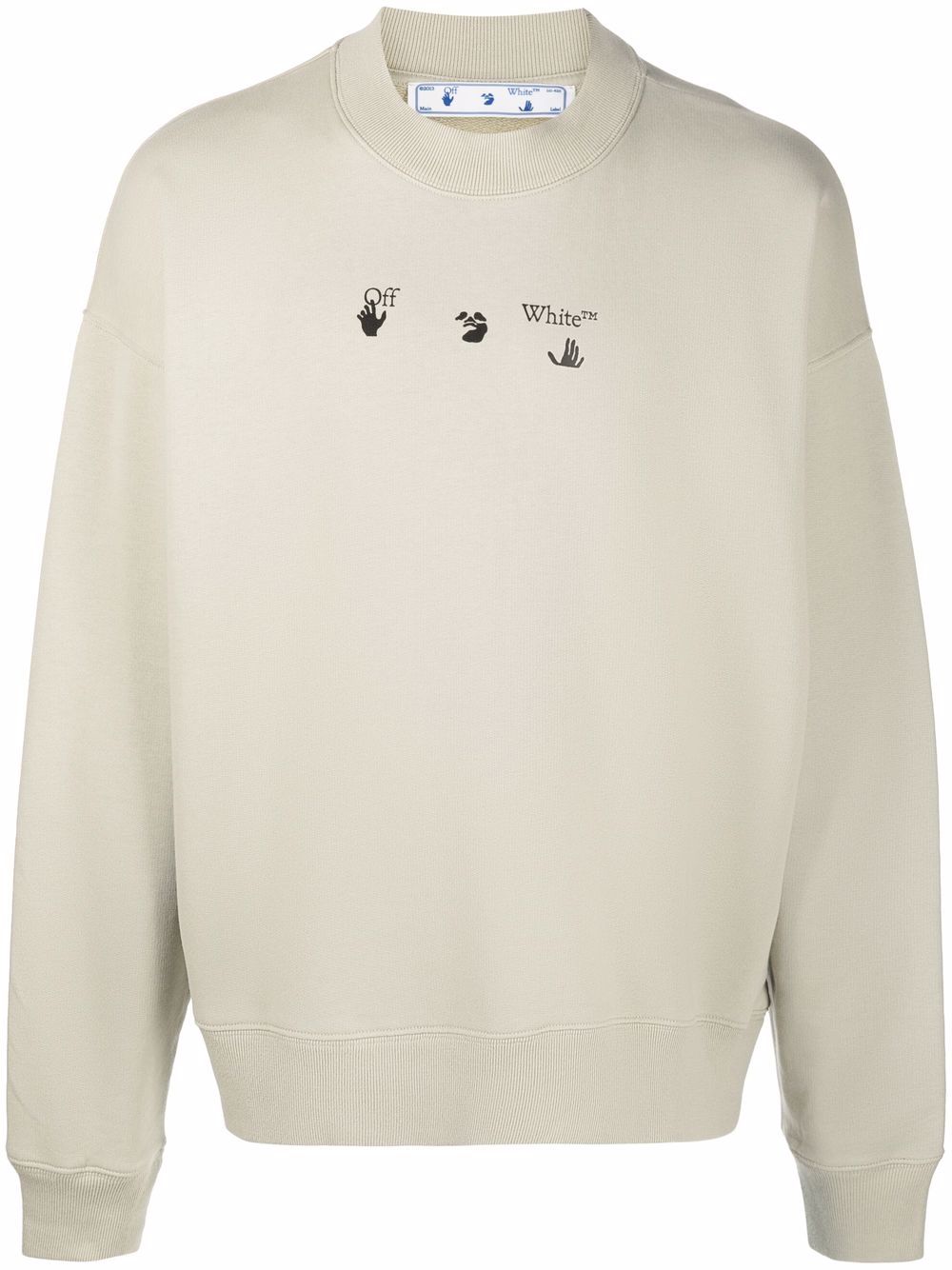 Off-White Hands Off Logo Cotton Sweatshirt - Farfetch