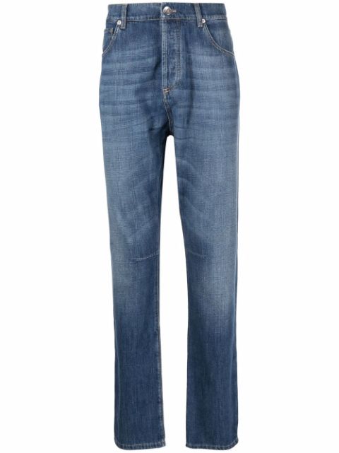 Brunello Cucinelli light-wash straight-leg jeans Men