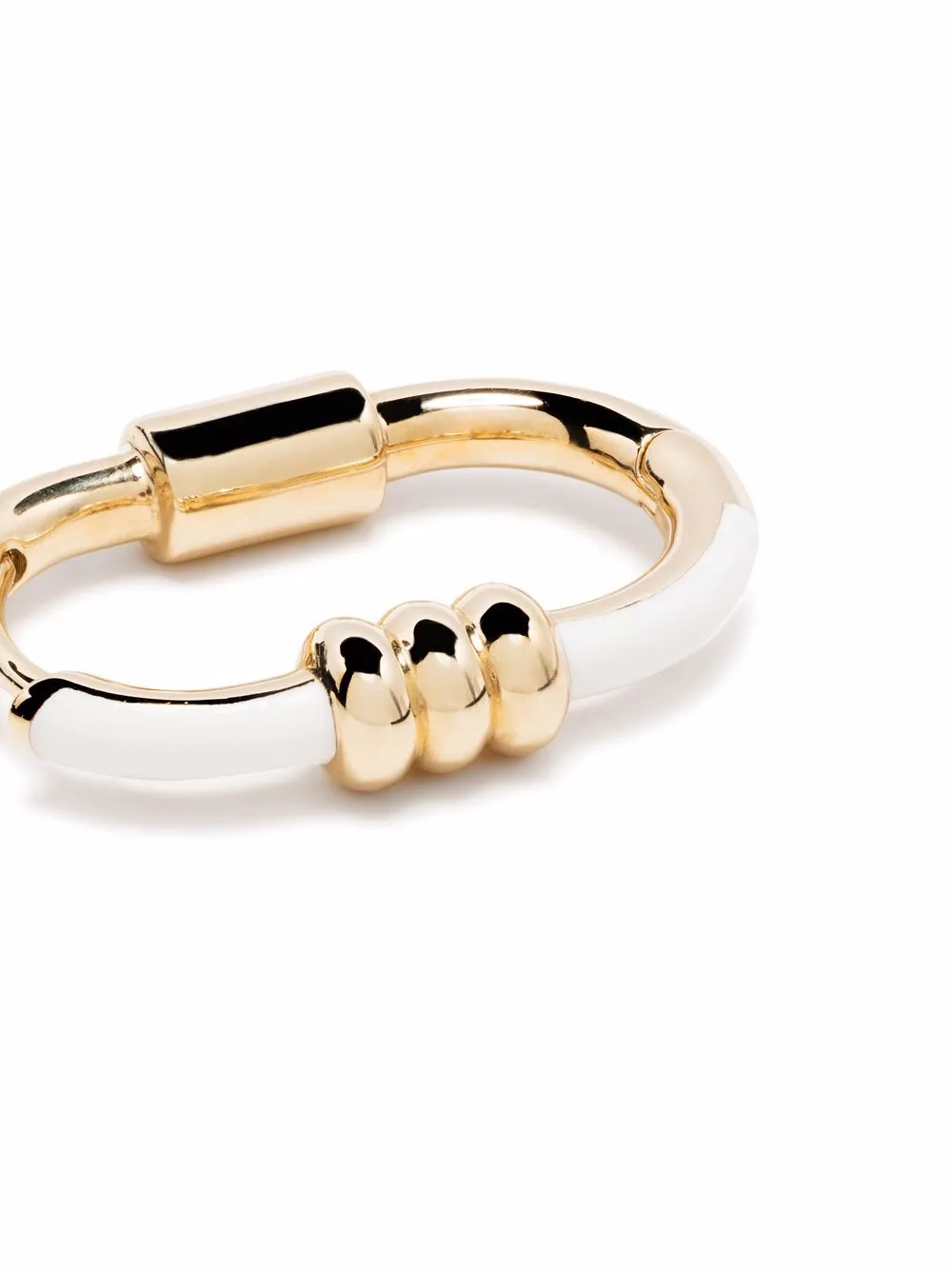  Maria Black Vertigo Ceramic-trim Reversible Earring - Gold 