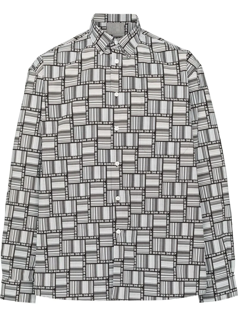 

VETEMENTS camisa con estampado de código de barras - Negro