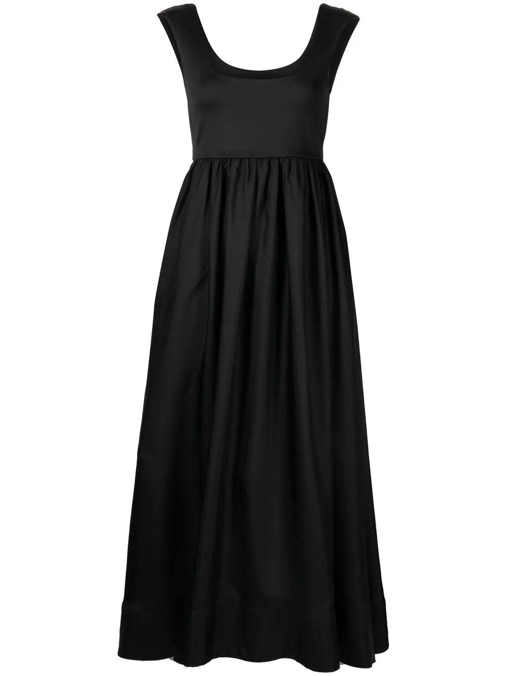 

Cynthia Rowley vestido midi acampanado - Negro