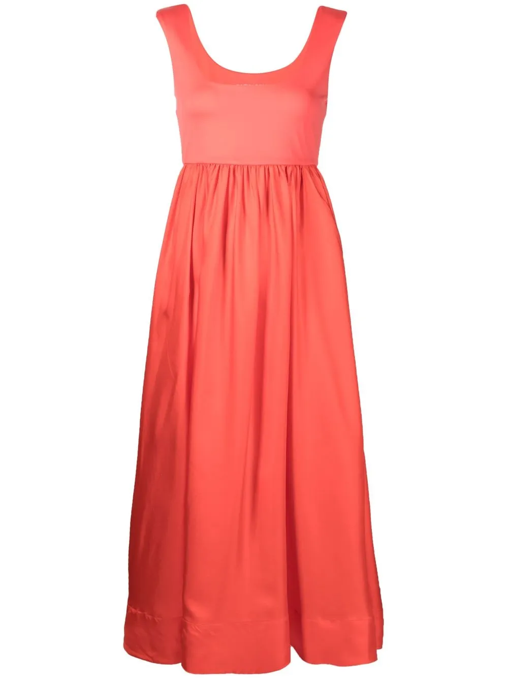 

Cynthia Rowley vestido midi acampanado - Naranja