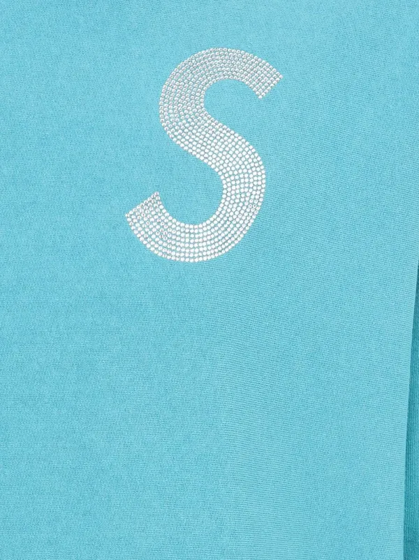 Supreme Swarovski S-logo Hoodie | Blue | FARFETCH