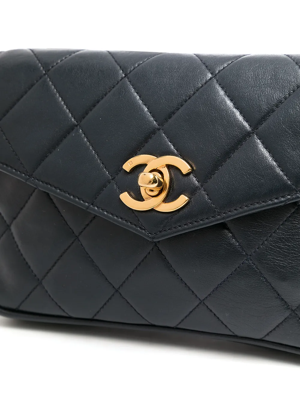 фото Chanel pre-owned стеганая поясная сумка 1992-го года с логотипом cc