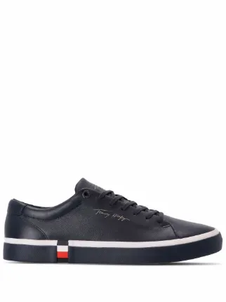 Tommy Hilfiger leather sneakers in navy