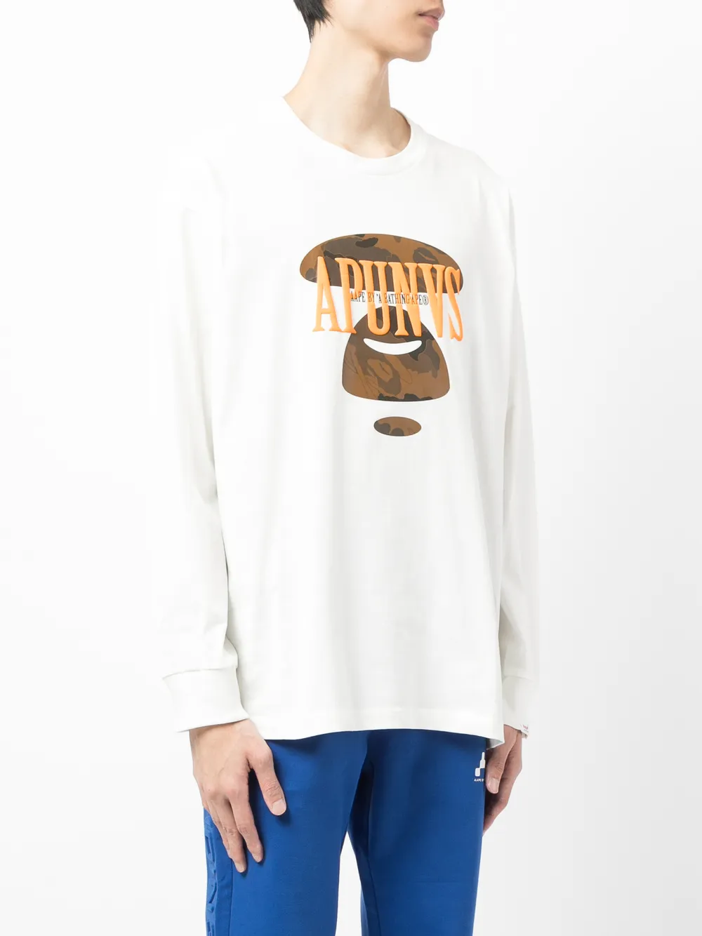 фото Aape by *a bathing ape® футболка с длинными рукавами и графичным принтом